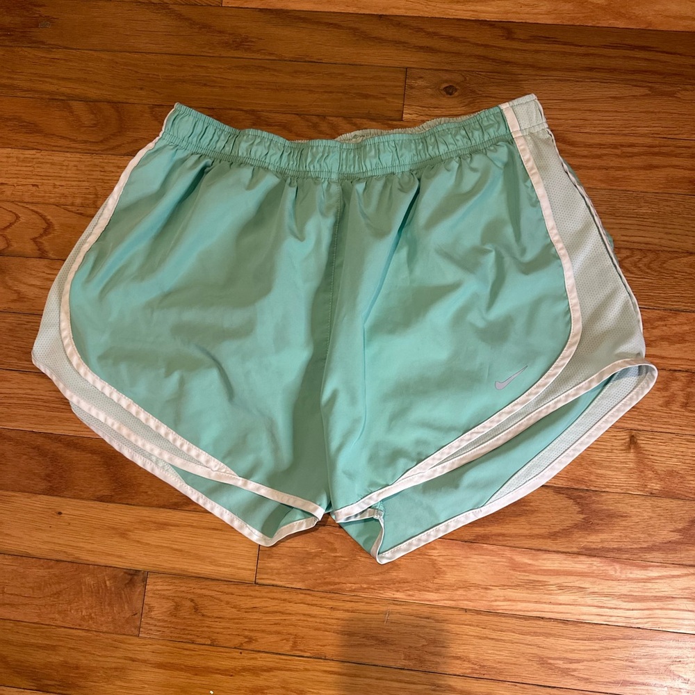 Nike Women’s Teal Athletic Shorts XL Lined Drawstring Dri-fit